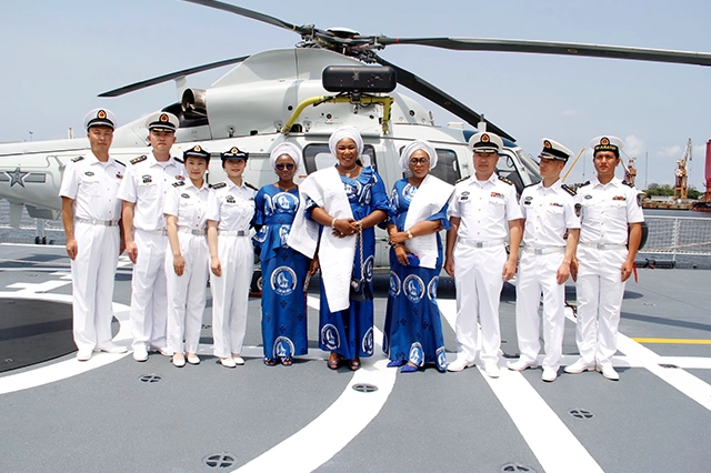 Visit to Chinese Warship by Members of NOWA and Students of NOWA Secondary School, Ojo, Lagos